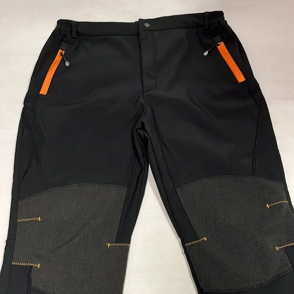 Windstopper Fleece Lined Hiking Pants Men’s Waterproof Windproof Trousers - Picture 2 of 7